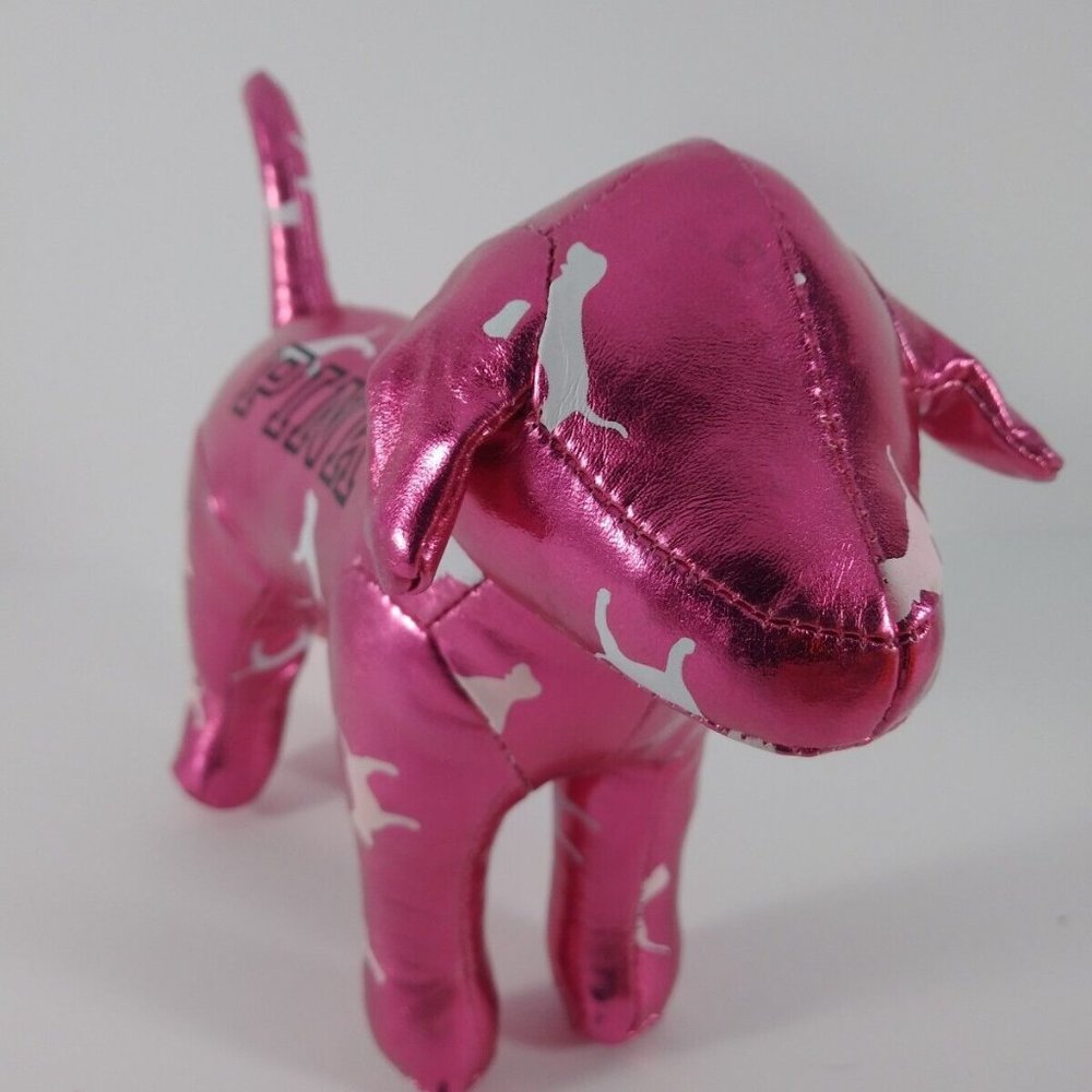 Victoria's Secret PINK Dog Stuffed Plush With Tags Pink 6"
